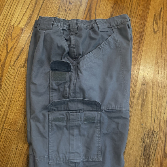 5.11 Tactical Canvas Cotton Pants Men’s 42x30 Gray Cargo Utility Work Outdoor - Picture 9 of 15